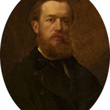 Andrzej Mniszech (1823-1905): Maksymilian Gierymski, portret pośmiertny, 1878, olej, deska, 61,5 x 58,5 cm