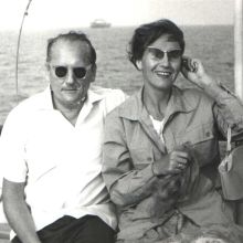 Zofia Posmysz mit ihrem Mann, um 1960