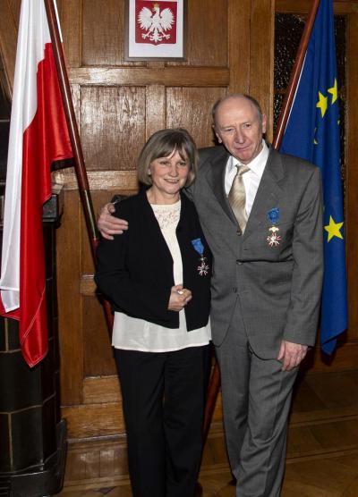 Barbara Nowakowska-Drozdek z mężem Wojciechem, Berlin 2014 r.