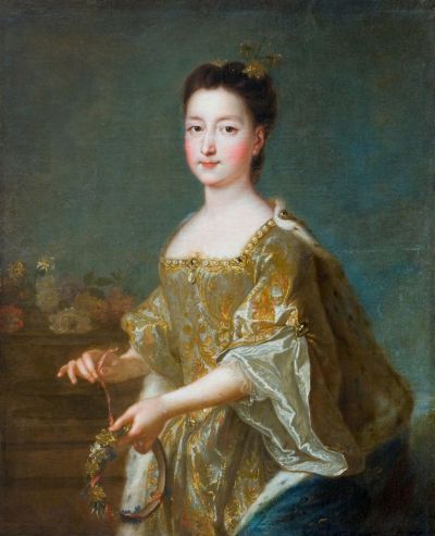 François de Troy  (1645–1730): Porträt Teresa Kunegunda Sobieska als Braut, um 1695