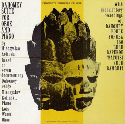Platten-Cover: Dahomey Suite For Oboe And Piano by Mieczyslaw Kolinski, Folkways Records (USA, Canada, United Kingdom), 1959
