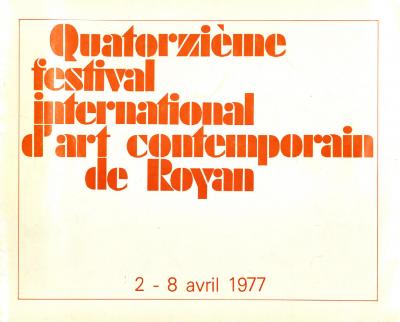 PDF 2: Festival Royan 1977 - Programm des 14. Internationalen Festivals für zeitgenössische Kunst in Royan, 1977 (Auszug, Seiten 1, 3, 49, 51, 54-55) 