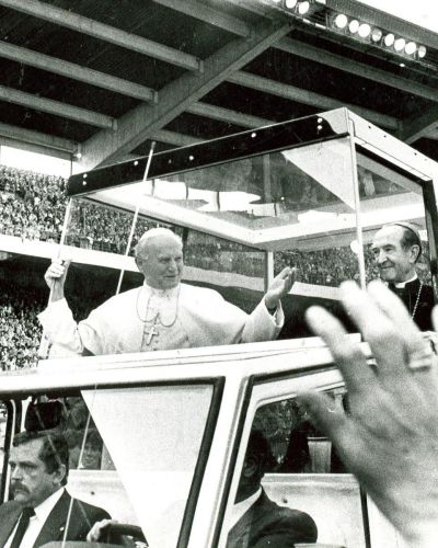 Johannes Paul II. im Parkstadion Gelsenkirchen, 1987