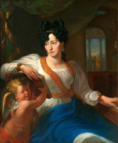 Walenty Wańkowicz (1799-1842): Porträt der Pianistin Maria Szymanowska, 1828. Öl auf Leinwand, Bibliothèque polonaise de Paris/Biblioteka Polska w Paryżu