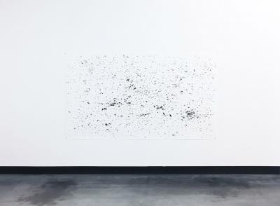 Agata Madejska, DeBeers I, 2017, giclée print, 150 x 260 cm. Installation view, Technocomplex, Parrotta Contemporary Art, Stuttgart.