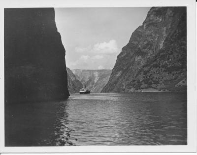 Norwegian Cruise, ca. 1936 - Norwegian Cruise, ca. 1936. The trip cost 45 Reichsmarks. Hermann Scheipers earned this as an assistant to Father Hubert Winckelmann from Greven