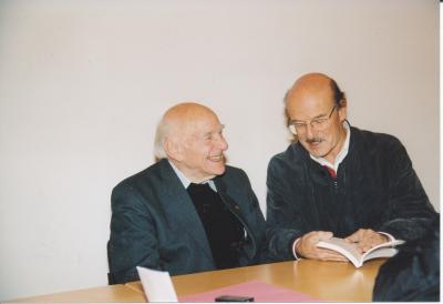 Hermann Scheipers 2004 - Hermann Scheipers with Volker Schlöndorff, 2004