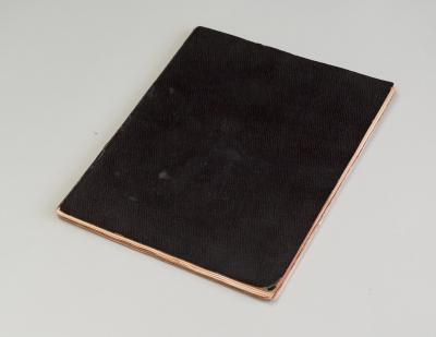 The artist’s sketch book, 20.4 x 16.3 cm