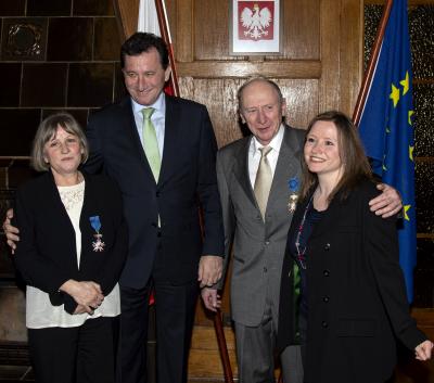 Barbara Nowakowska-Drozdek, Botschafter Jerzy Margański, Wojciech Drozdek, Dagna Drozdek, Berlin 2014