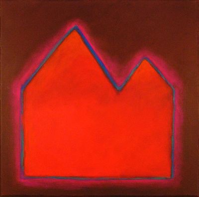 Fig. 80: “Steps” (Stufen) 41, 2006 - Acrylic on canvas, 40x40 cm, private collection