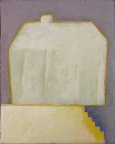 Fig. 87: “Steps” (Stufen) 33, 2006 - Acrylic on canvas, 24x30 cm, private collection