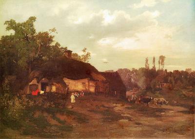 Roman Kochanowski, Landschaft, 1879, Öl auf Leinen, 115 x 156 cm