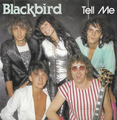 Platten-Cover „Tell me“ von Karin Stanek und der Band Blackbird, Westdeutschland, 1982
