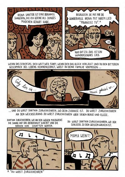 Karolina Chyżewska: Entwurf zum Comic-Buch „Fast wie zu Hause“, 2015