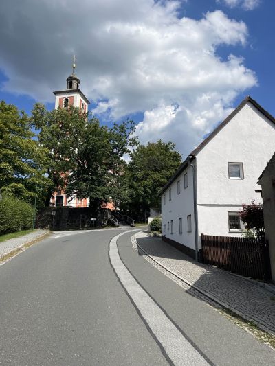Jan Skalas Geburtshaus in Nebelschütz (Njebjelčicy), 2023