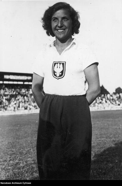 Athlete Maria Kwaśniewska, Dresden 1935. 