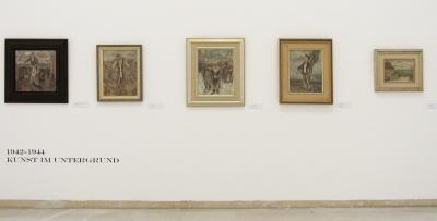ill. 12: Art in the Underground - Paintings created during imprisonment in the camp and underground, 1941/42 