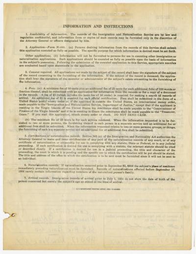 Dokument Nr. 72/3 - Zahlreiche Informationen zu Topolnicki, u.a. Ankunfts- und Einbürgerungsdatum in den USA. 