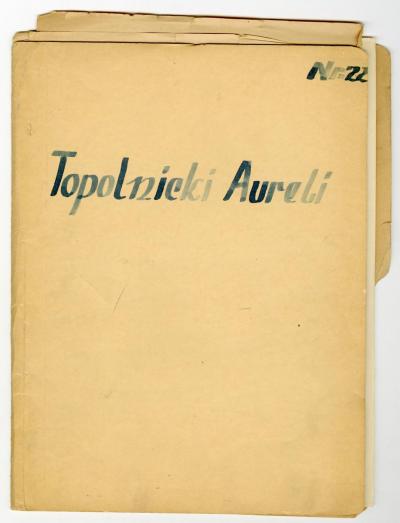 Dokument Nr. 139/1 - Arbeitsmappe von Aureli Topolnicki mit dem Lehrplan einer Landwirtschaftlichen Schule. 
