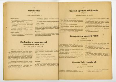 Dokument Nr. 140/8 - Lehrplan einer Landwirtschaftlichen Schule in Glasgow für das Jahr 1945, bearbeitet von R. Szydłowski. 