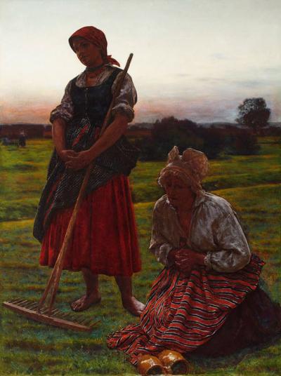 Aleksander Gierymski (1850-1901): Angelus, 1890. Oil on canvas, 223 x 168 cm.