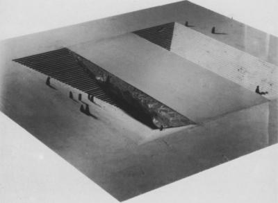 Karol Broniatowski: Competition to design a memorial site on the former site of the Prince Albrecht Palace in Berlin, 1984 (in collaboration with the architects Bangert, Jansen, Scholz, Schultes). Purchase of the design.