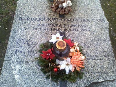 Das Grab von Barbara Kwiatkowska-Lass auf dem Rakowiecki-Friedhof in Krakau.