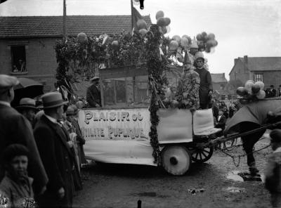Festivities in the streets of Northern France, photograph, 1930s