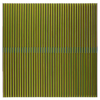 11.03.15, Relief auf Hartfaser, Acryl, 100 x 100 cm, 2015