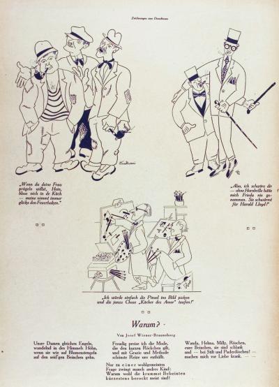 Zdj. nr 19: Trzy karykatury, 1926