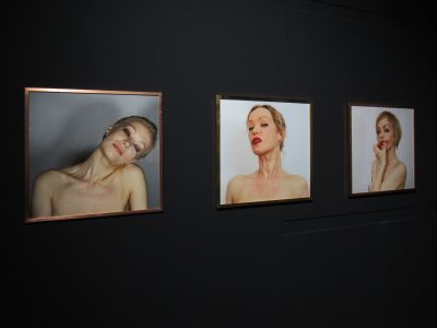 Abb. 19: Agata Zbylut - Lady Series, 2018-22. Fotografien auf Barytpapier, Rahmen der Künstlerin, je 60 x 80 cm 