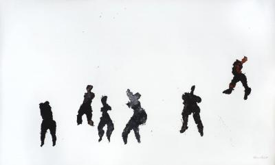 Ohne Titel, 1997 -  Karol Broniatowski, Ohne Titel, 1997, Gouache, 140 x 170 cm