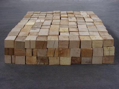 Zdj. nr 19: Bez tytułu, 2000 - Bez tytułu, 2000, drewno klonowe, 120 x 120 x 36 cm, Sammlung de Weryha, Hamburg