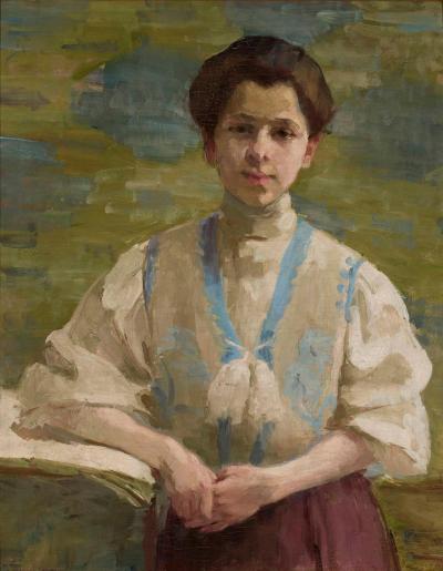 Ill. 19: Self Portrait, 1893  - Self portrait, 1893. Oil on canvas, 70 x 57 cm