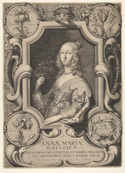 Anna Maria Ludwika d'Orléans, 1642. Według obrazu Justusa van Egmonta, Metropolitan Museum of Art w Nowym Jorku.