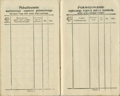Abb. 5 - Quittungsbuch (Książka kwitowa) der Polnischen Berufsvereinigung, Bochum 1913  