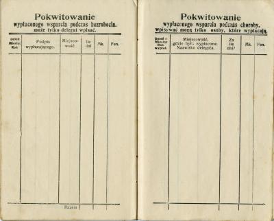 Abb. 6 - Quittungsbuch (Książka kwitowa) der Polnischen Berufsvereinigung, Bochum 1913  