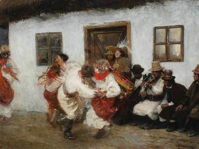 Teodor Axentowicz: Kołomyjka, 1895. Öl auf Leinwand, 85 x 112,5 cm, Inv. Nr. MP 359 MNW, Nationalmuseum Warschau/Muzeum Narodowe w Warszawie