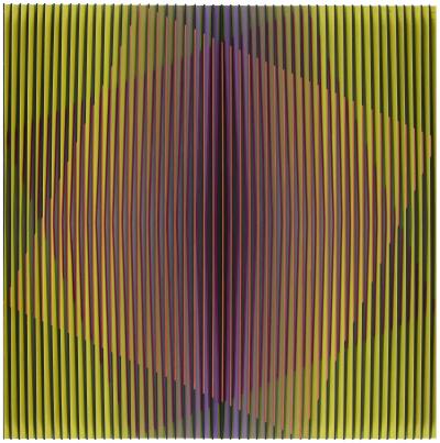 31.03.14, Relief auf Hartfaser, Acryl, 100 x 100 cm, 2014