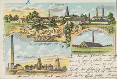 Recklinghausen-Suderwich - Ansichtskarte von ca. 1900 