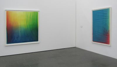 Fig. 23: Exhibition view - From left: Sławomir Elsner: Just Watercolors (050), 2018; Just Watercolors (063), 2019