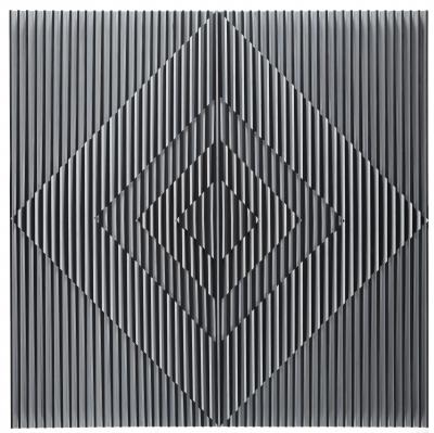 15.09.15, Relief auf Hartfaser, Acryl, 100 x 100 cm, 2015