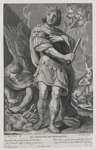 Rzymianie, 1645. Według szkicu Claude'a Vignona, Österreichische Nationalbibliothek w Wiedniu.