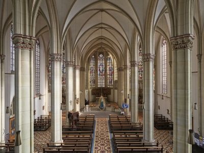 Innenansicht der St.-Johanneskirche in Recklinghausen-Suderwich  - Innenansicht der St.-Johanneskirche in Recklinghausen-Suderwich  