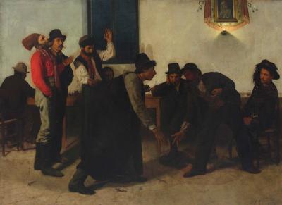 Aleksander Gierymski (1850-1901): Playing Morra, 1874. Oil on canvas, 80 x 109 cm.