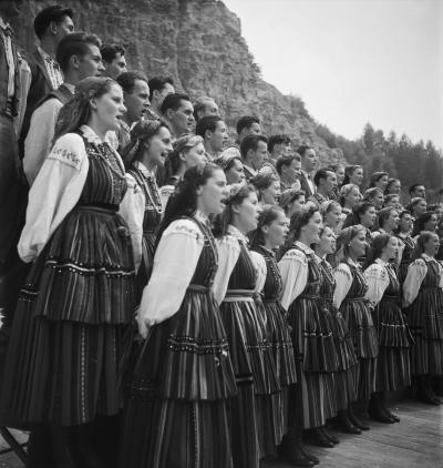 Koncert chóru w Annaberg, 1954 r.