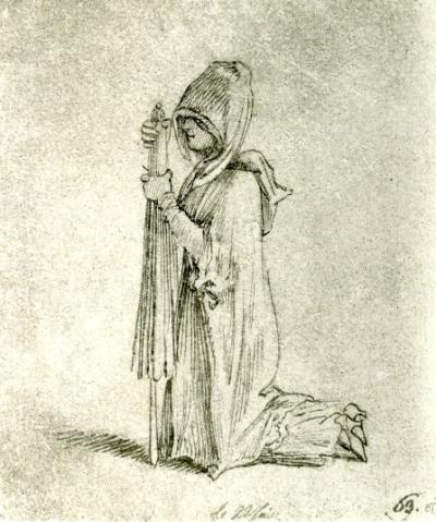 Ill. 32: Kneeling woman - from: Journey from Berlin to Danzig, 1773