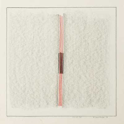 26.03.98-2, Graphit, Pastell auf Papier, 36 x 36 cm, 1998