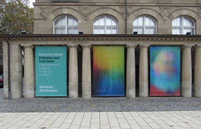 Außenwerbung, Museum Wiesbaden 2021