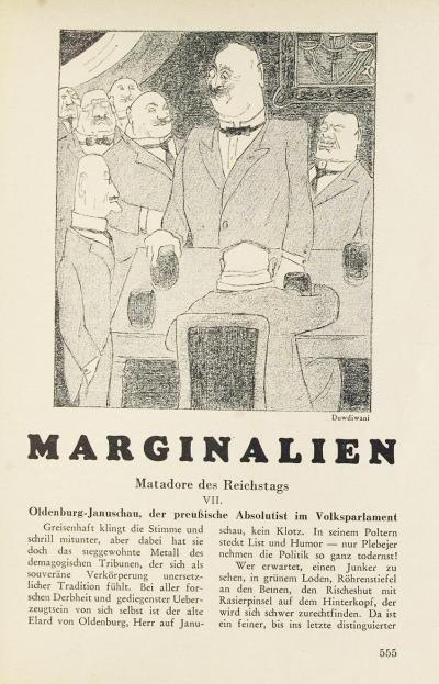 Abb. 36: Matadore des Reichstags, 1931